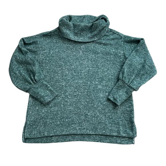 Maeve Anthropologie green knit turtleneck sweater size SP - Picture 11 of 11